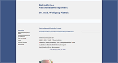 Desktop Screenshot of betriebsarzt-pietrek.de